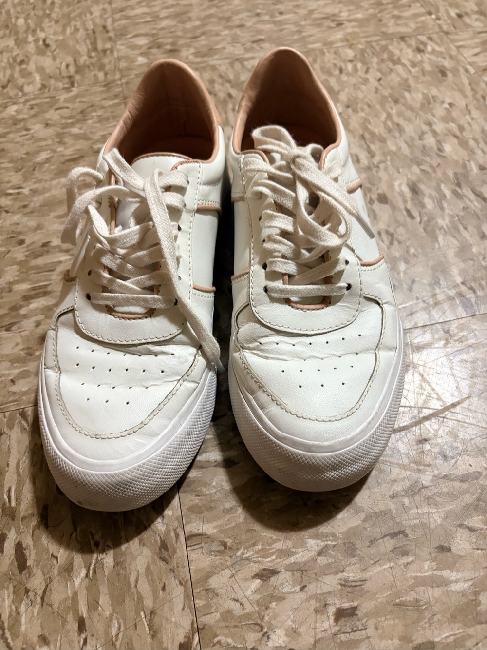 Reformation Cream & Tan Casual Sneakers